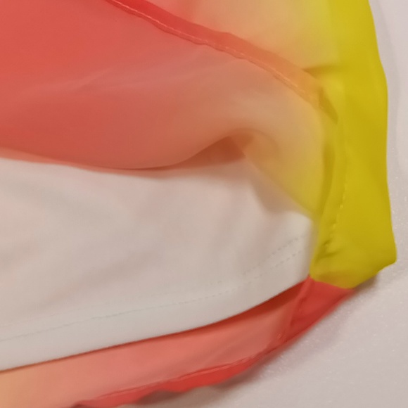 Palms Away Rainbow On/Off Shoulder Cropped Top Size Small - Picture 7 of 12